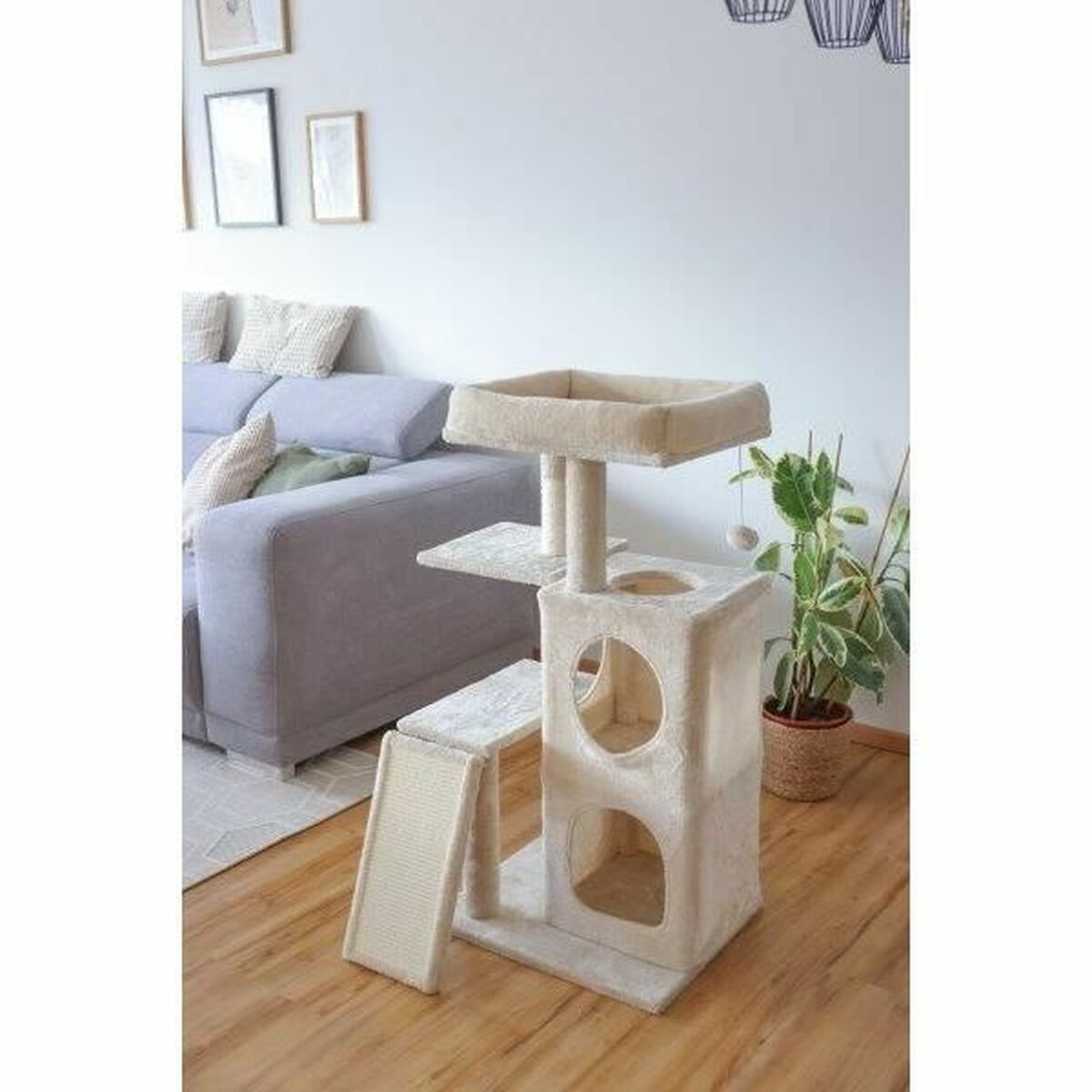 Kissan raapimispuu Kerbl Beige